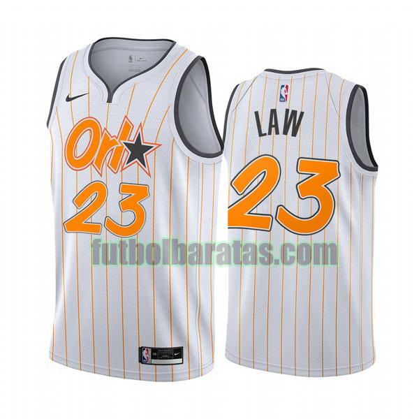 camiseta 2021 vic law 23 orlando magic blanco hombre