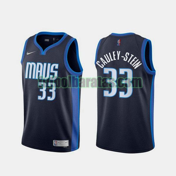 camiseta 2021 willie cauley-stein 33 dallas mavericks azul hombre