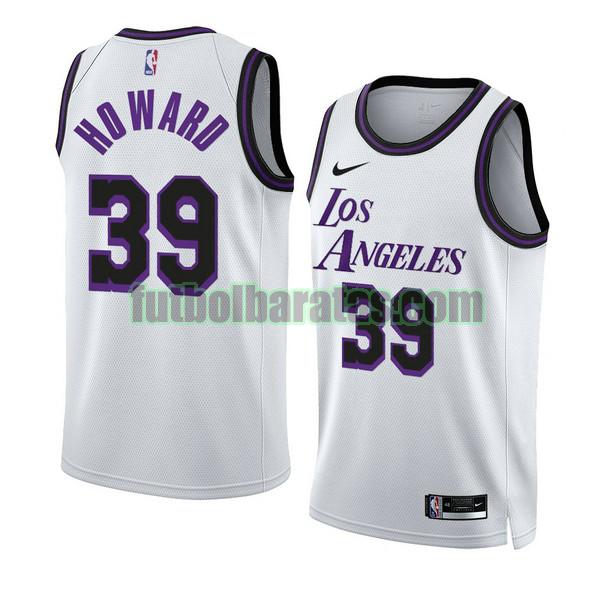 camiseta 2022-2023 dwight howard 39 los angeles lakers blanco hombre