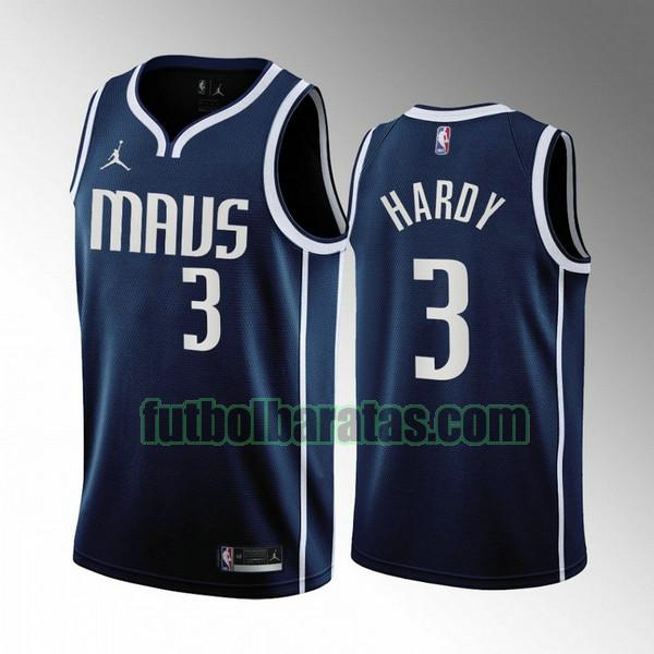 camiseta 2022-2023 jaden hardy 3 dallas mavericks azul hombre