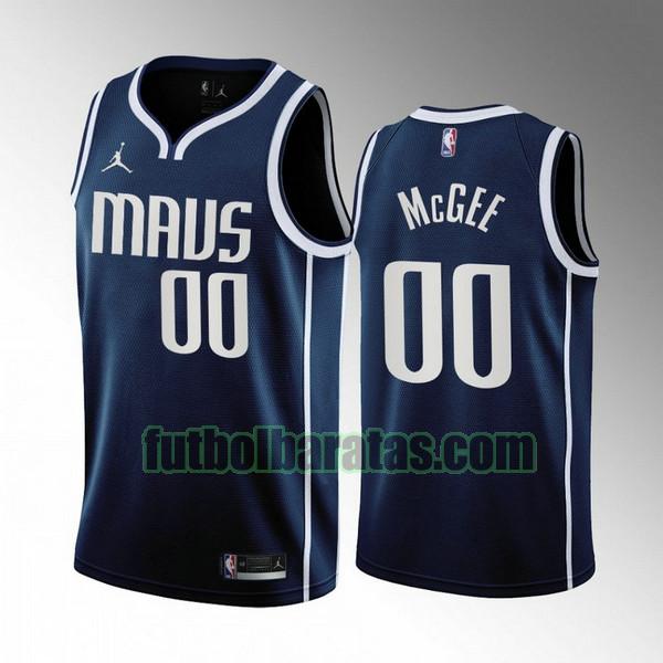 camiseta 2022-2023 javale mcgee 0 dallas mavericks azul hombre