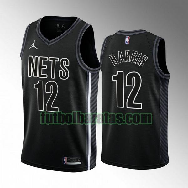 camiseta 2022-2023 joe harris 12 brooklyn nets negro hombre