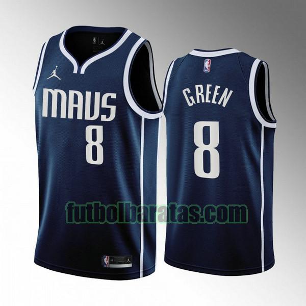 camiseta 2022-2023 josh green 8 dallas mavericks azul hombre