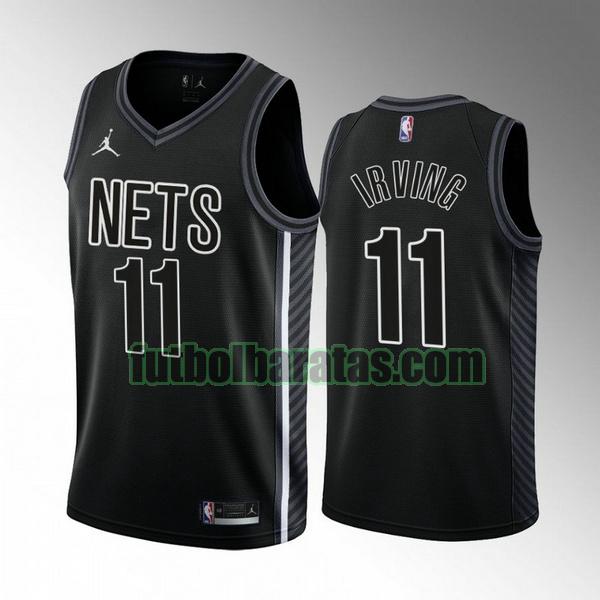 camiseta 2022-2023 kyrie irving 11 brooklyn nets negro hombre