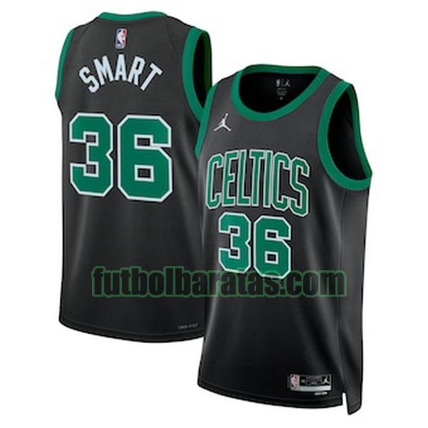 camiseta 2022-2023 marcus smart 36 boston celtics negro hombre