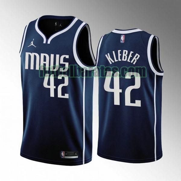 camiseta 2022-2023 maxi kleber 42 dallas mavericks azul hombre