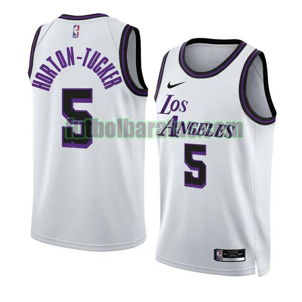 camiseta 2022-2023 talen horton-ucker 5 los angeles lakers blanco hombre