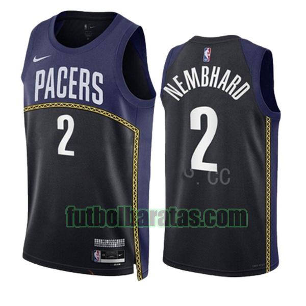 camiseta 2022 2023 andrew nembhard 2 indiana pacers azul hombre