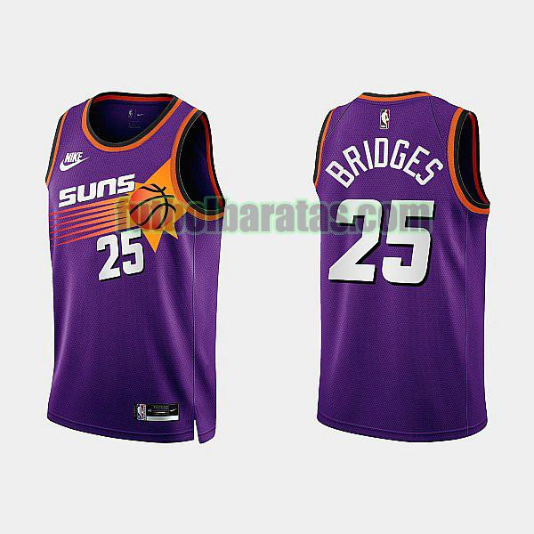 camiseta 2022 2023 bridges 25 phoenix suns purple hombre