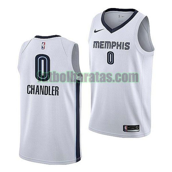 camiseta 2022 2023 chandler 0 memphis grizzlies blanco hombre