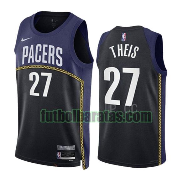 camiseta 2022 2023 daniel theis 27 indiana pacers azul hombre