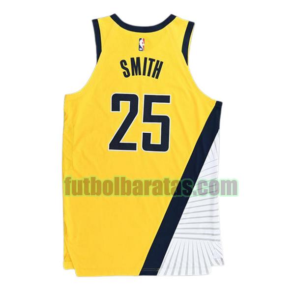 camiseta 2022 2023 jalen smith 25 indiana pacers amarillo hombre