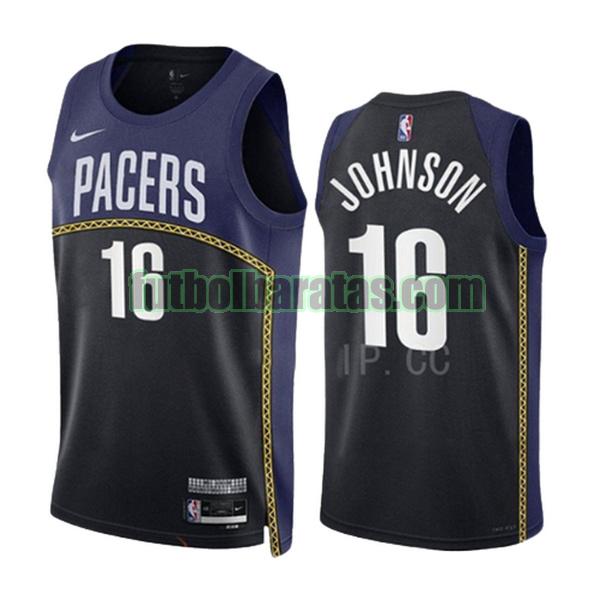 camiseta 2022 2023 james johnson 16 indiana pacers azul hombre