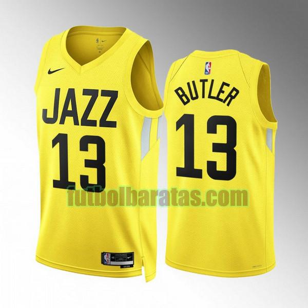 camiseta 2022 2023 jared butler 13 utah jazz amarillo hombre