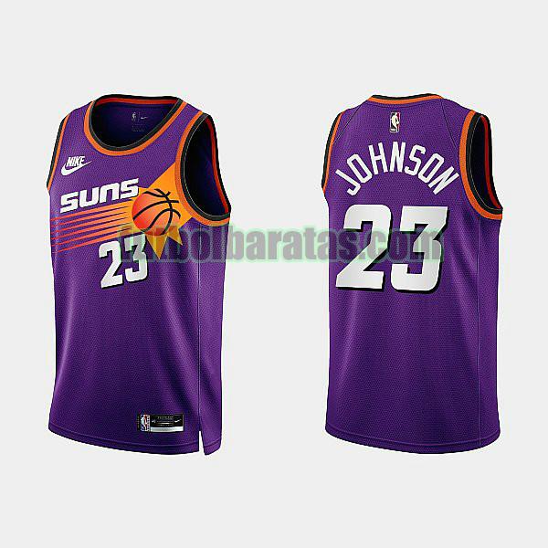 camiseta 2022 2023 johnson 23 phoenix suns purple hombre