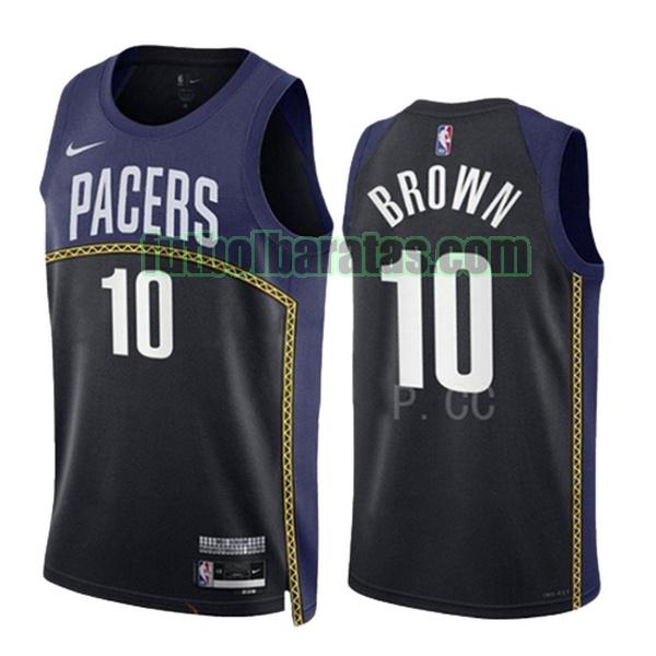 camiseta 2022 2023 kendall brown 10 indiana pacers azul hombre