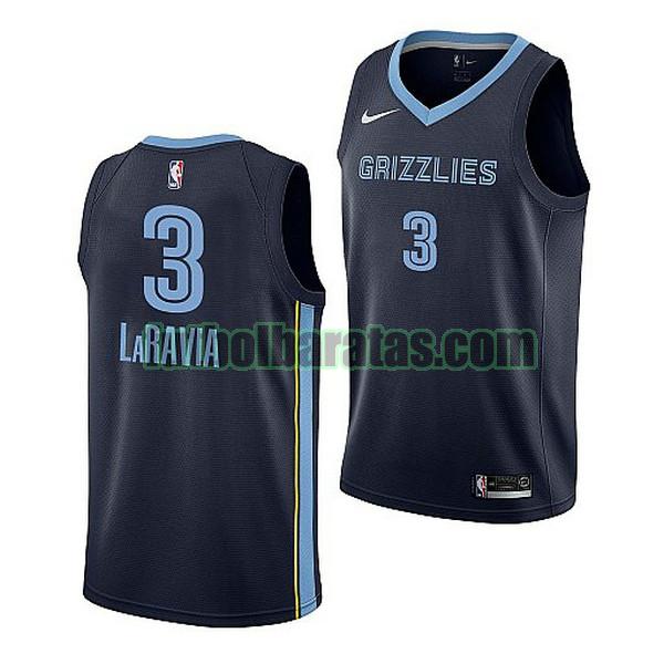 camiseta 2022 2023 laravia 3 memphis grizzlies azul hombre