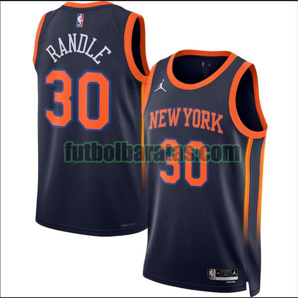 camiseta 2022 2023 randle 30 new york knicks negro hombre