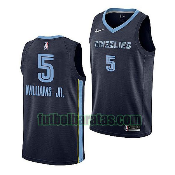 camiseta 2022 2023 williams jr. 5 memphis grizzlies azul hombre