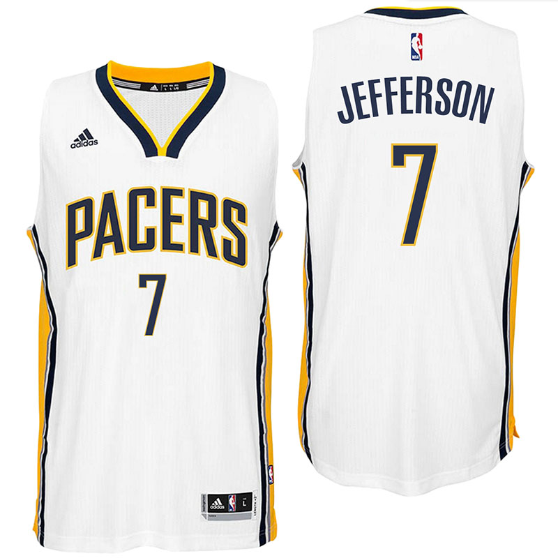 camiseta Al Jefferson 7 indiana pacers 2017 Blanca