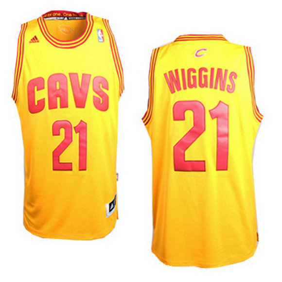 camiseta Andrew Wiggins 21 cleveland cavaliers revolucion 30 amarillo