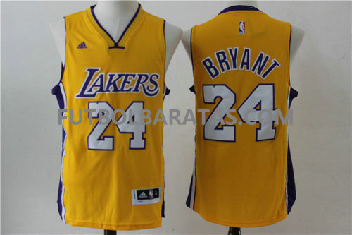 camiseta Bryant 24 logo los angeles lakers 2017 amarillo