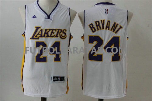 camiseta Bryant 24 logo los angeles lakers 2017 blanc