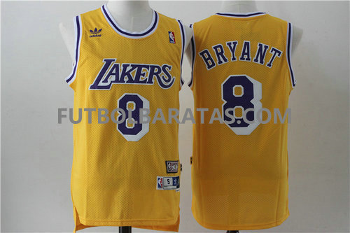 camiseta Bryant 8 logo los angeles lakers 2017 amarillo