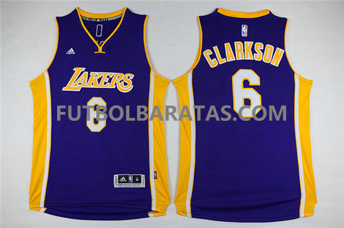 camiseta Clarkson 6 logo los angeles lakers 2017 purpura