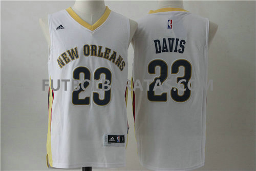 camiseta Davis logo 23 new orleans pelicans 2017 blanc