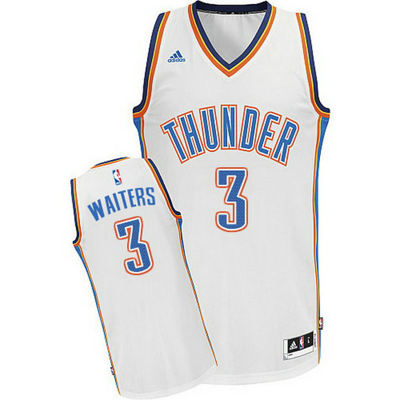 camiseta Dion Waiters 3 oklahoma city thunder rev30 blanca