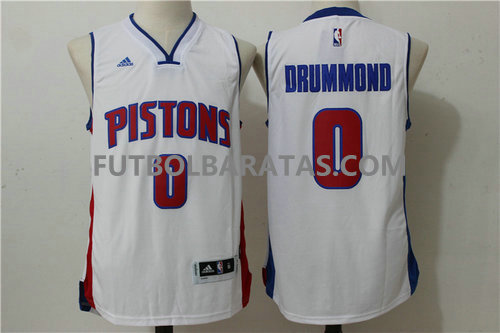 camiseta Drummond 0 detroit pistons 2017 blanco