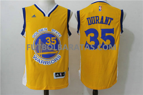 camiseta Durant 35 golden state warriors 2017 amarillo