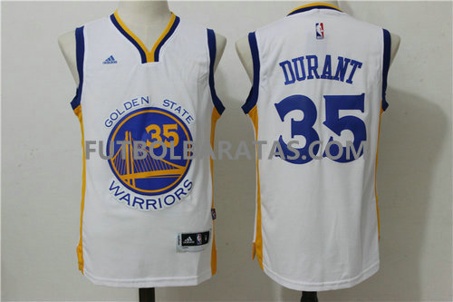 camiseta Durant 35 golden state warriors 2017 blanc