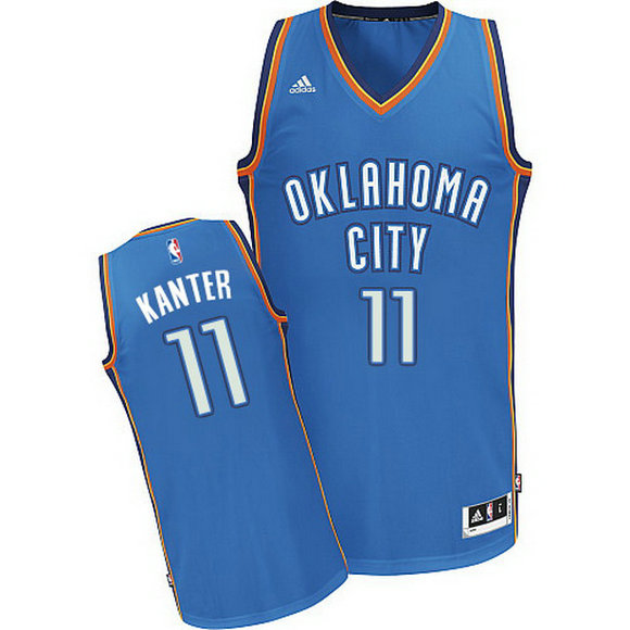 camiseta Enes Kanter 11 oklahoma city thunder rev30 azul