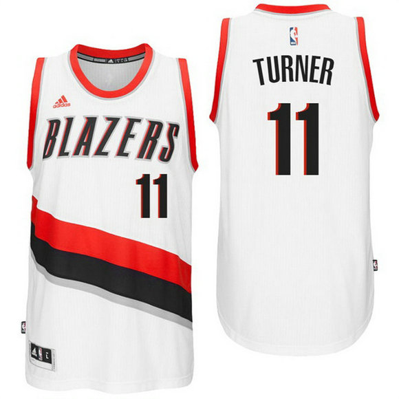 camiseta Evan Turner 11 portland trail blazers rev30 blanca