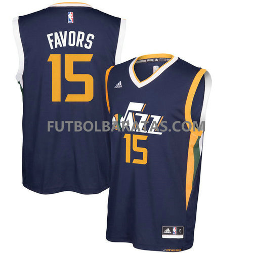 camiseta Favors 15 utah jazz 2017 azul