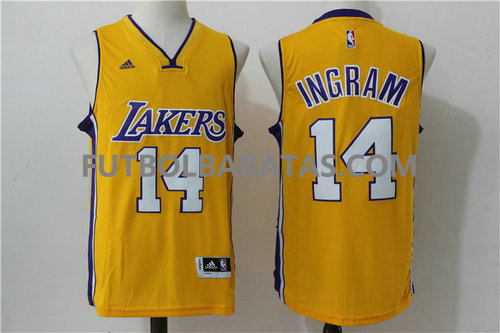 camiseta Ingram 14 logo los angeles lakers 2017 amarillo