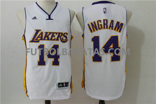 camiseta Ingram 14 logo los angeles lakers 2017 blanc