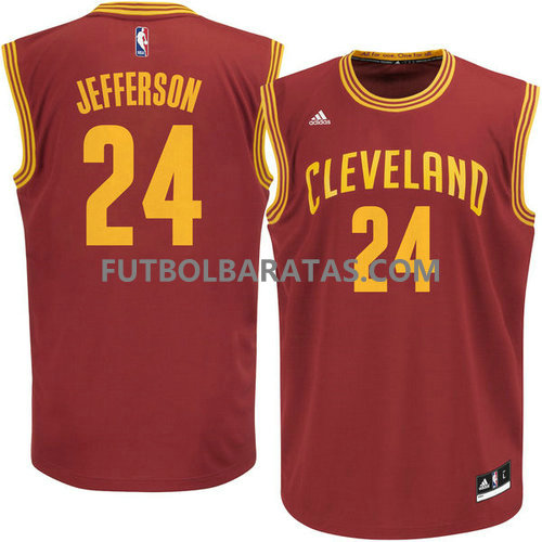 camiseta Jefferson Número 24 cleveland cavaliers 2017 roja