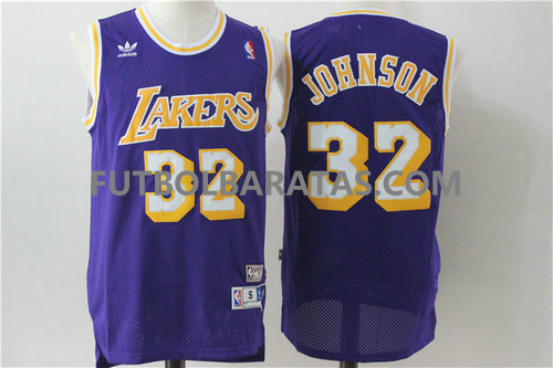 camiseta Johnson 32 logo los angeles lakers 2017 purpura