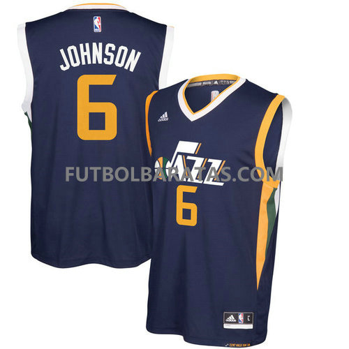 camiseta Johnson 6 utah jazz 2017 azul