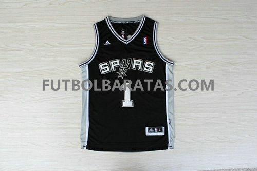 camiseta Mc Grady 1 san antonio spurs 2017 negro