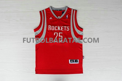 camiseta Parsons logo 25 houston rockets 2017 roja