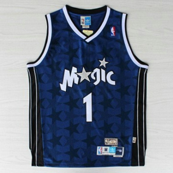 camiseta Penny Hardaway 1 Orlando Magic thunder rev30 azul