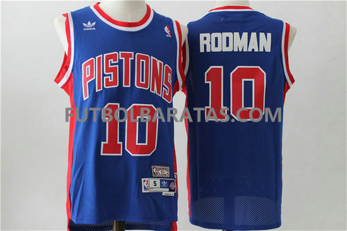 camiseta Rodman 10 detroit pistons 2017 azul