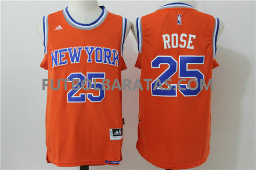 camiseta Rose 25 new york knicks 2017 naranja