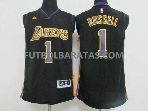 camiseta Russell 1 logo los angeles lakers 2017 negro