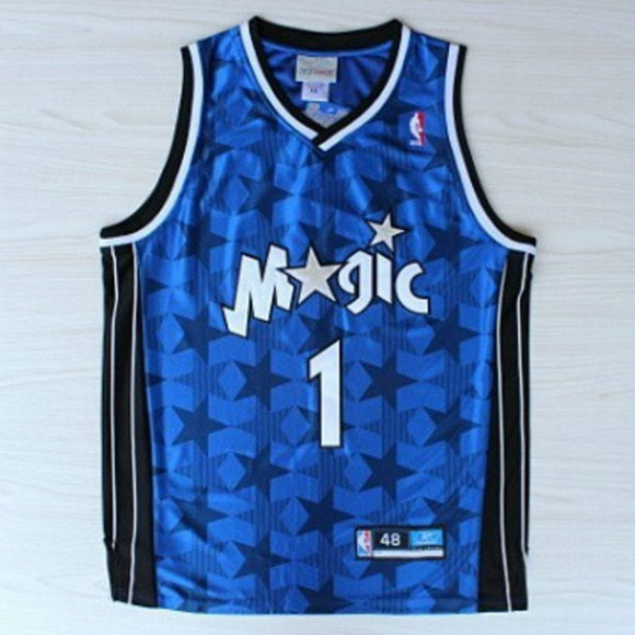 camiseta Tracy McGrady 1 Orlando Magic thunder rev30 azul