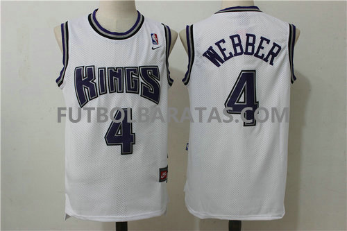 camiseta Webber 4 sacramento kings 2017 blanc